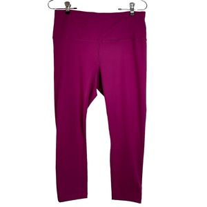 VELOSITY Leggings Activewear Athleisure Magenta Pocket Stretch Casual Size L